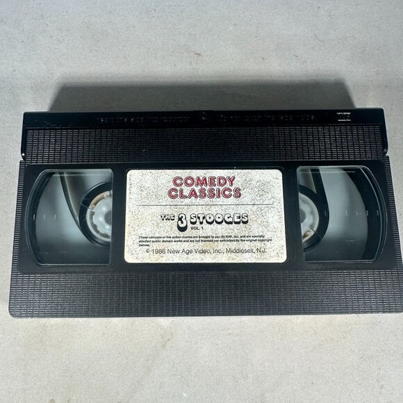 The 3 Stooges Vol. 1 Comedy Classics VHS 1986 New Age Video Good - Picture 1 of 2